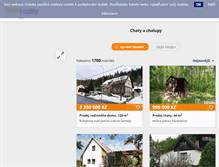 Tablet Screenshot of chaty-a-chalupy.hyperreality.cz
